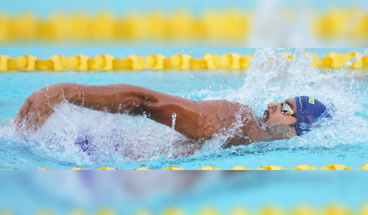 Srihari Nataraj enters 50m backstroke semifinals, Budigina reaches para swimming final