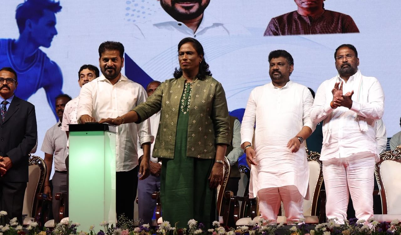 Telangana CM unveils Gachibowli Sports District; board to feature iconic sports star