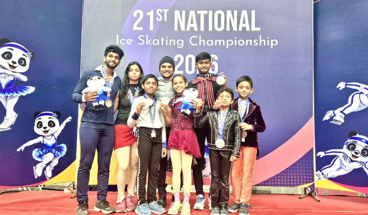Telangana skaters bag 7 medals at National Ice Skating Championship, urge state for rink