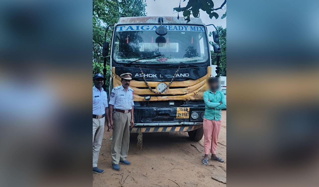 RMC truck driver booked for wrong-side driving on Hyderabad ORR after X complaint