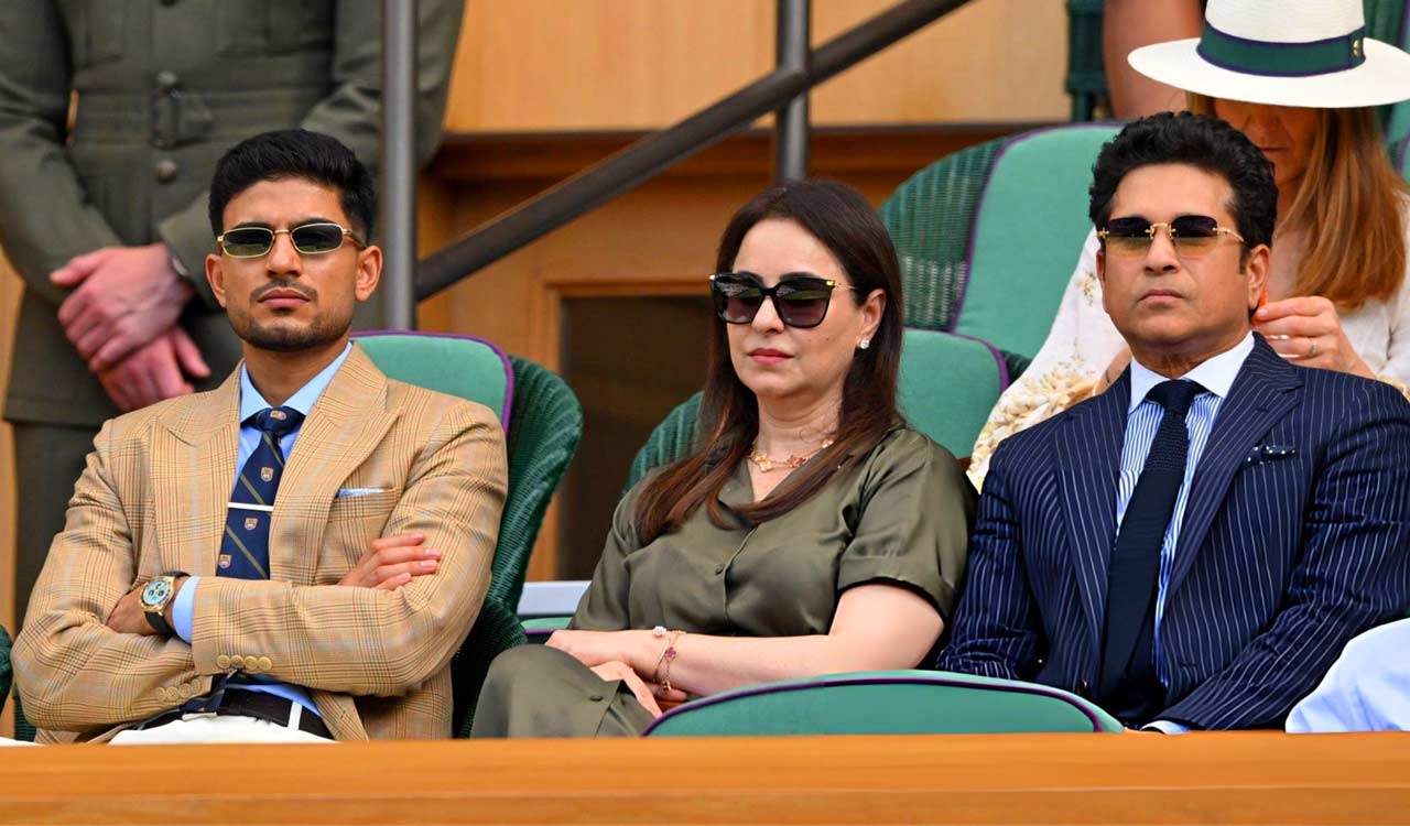 Shubman Gill joins Sachin Tendulkar in Wimbledon Royal Box as photo goes viral