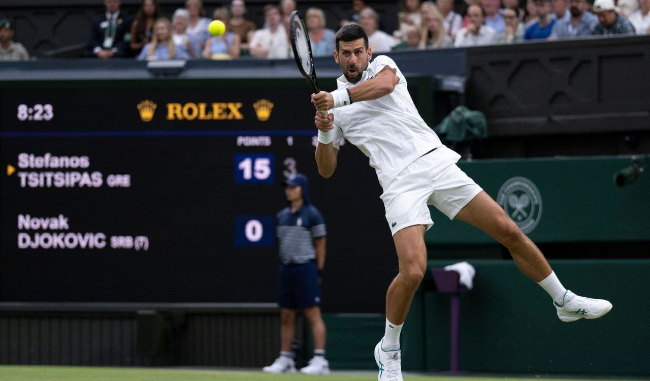 Wimbledon 2026: Djokovic storms into third round with straight-sets win over Tsitsipas