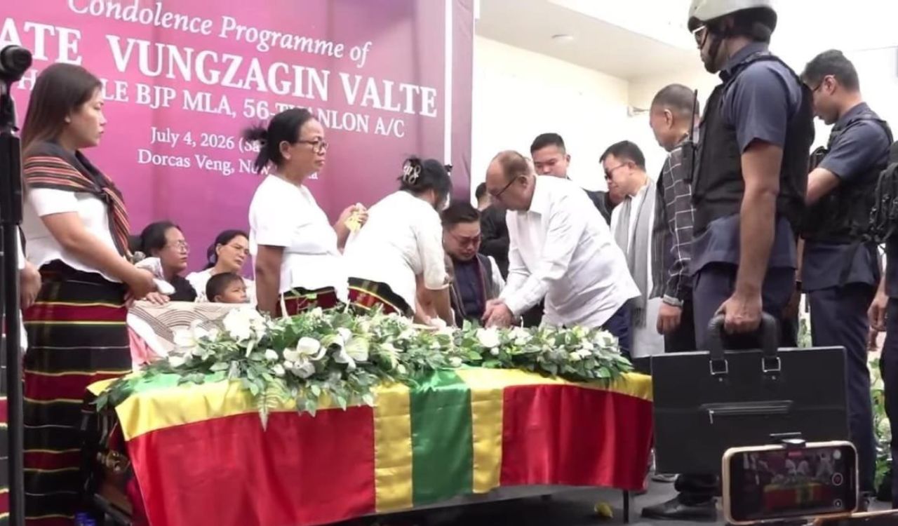 Manipur CM attends funeral of BJP MLA Vungzagin Valte in Churachandpur, shares regret over 2023 mob attack