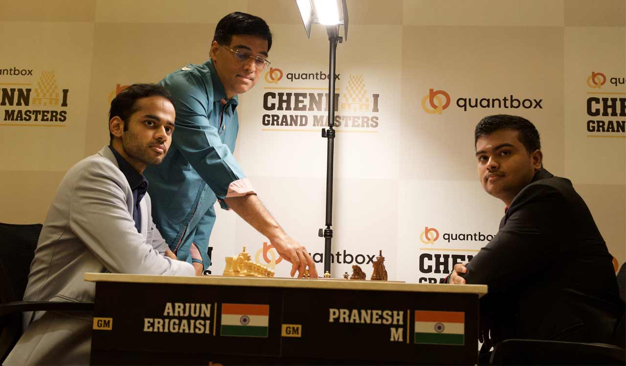 Firouzja stays ahead as Round 4 ends in draws at Chennai Grand Masters