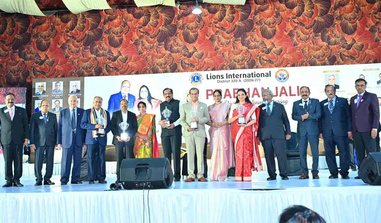 Lions Club honours Telangana Padma awardees 2026 at annual function