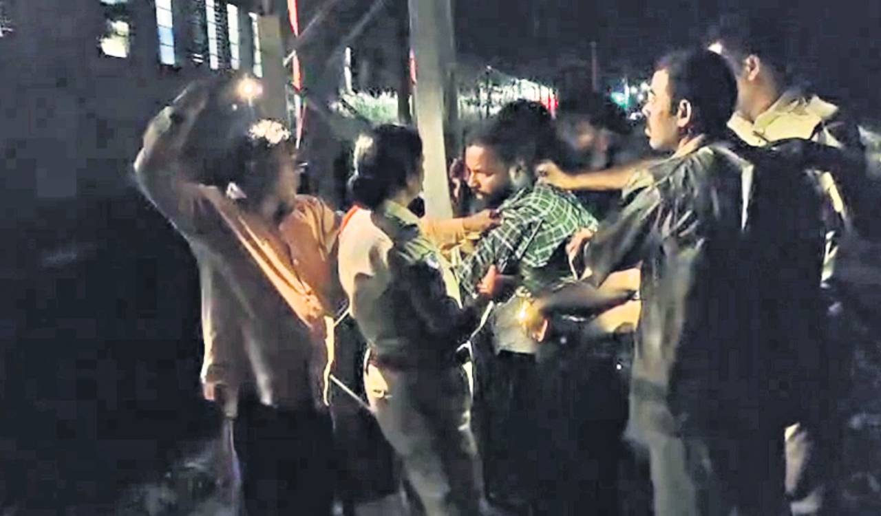 Mahabubabad police risk lives to save youth from suicide attempt on railway track