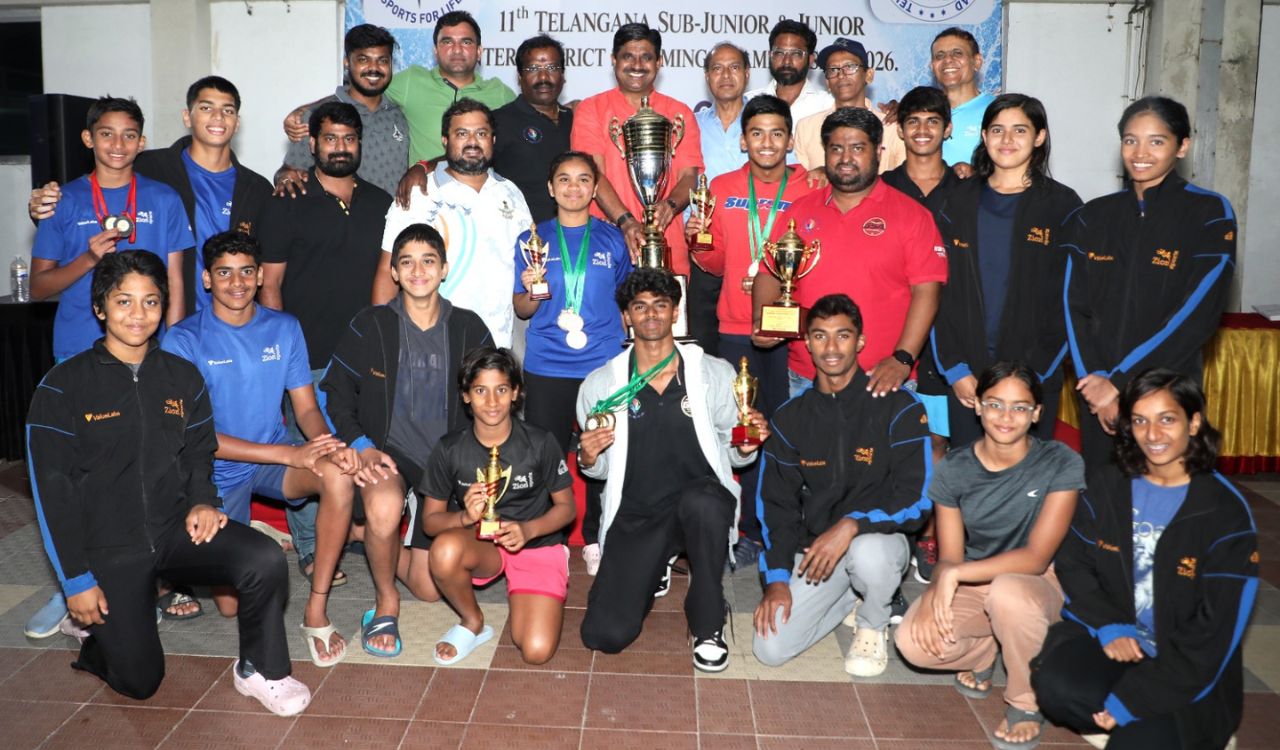Medchal-Malkajgiri Crowned Champions in Telangana Inter-District Swimming Meet