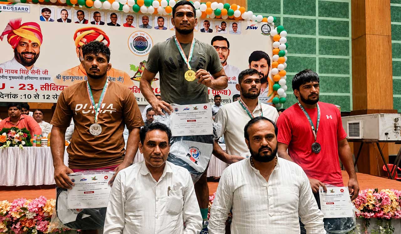Haryana complete clean sweep at U-23 National Wrestling Championship