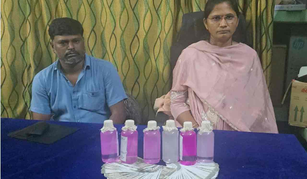 Two commercial tax officials arrested while accepting bribe of Rs 50,000 in Nirmal