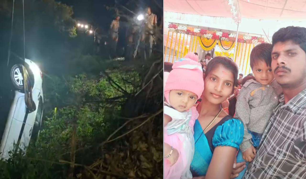 Telangana tragedy: Couple and their two children die as car falls into well in Siddipet