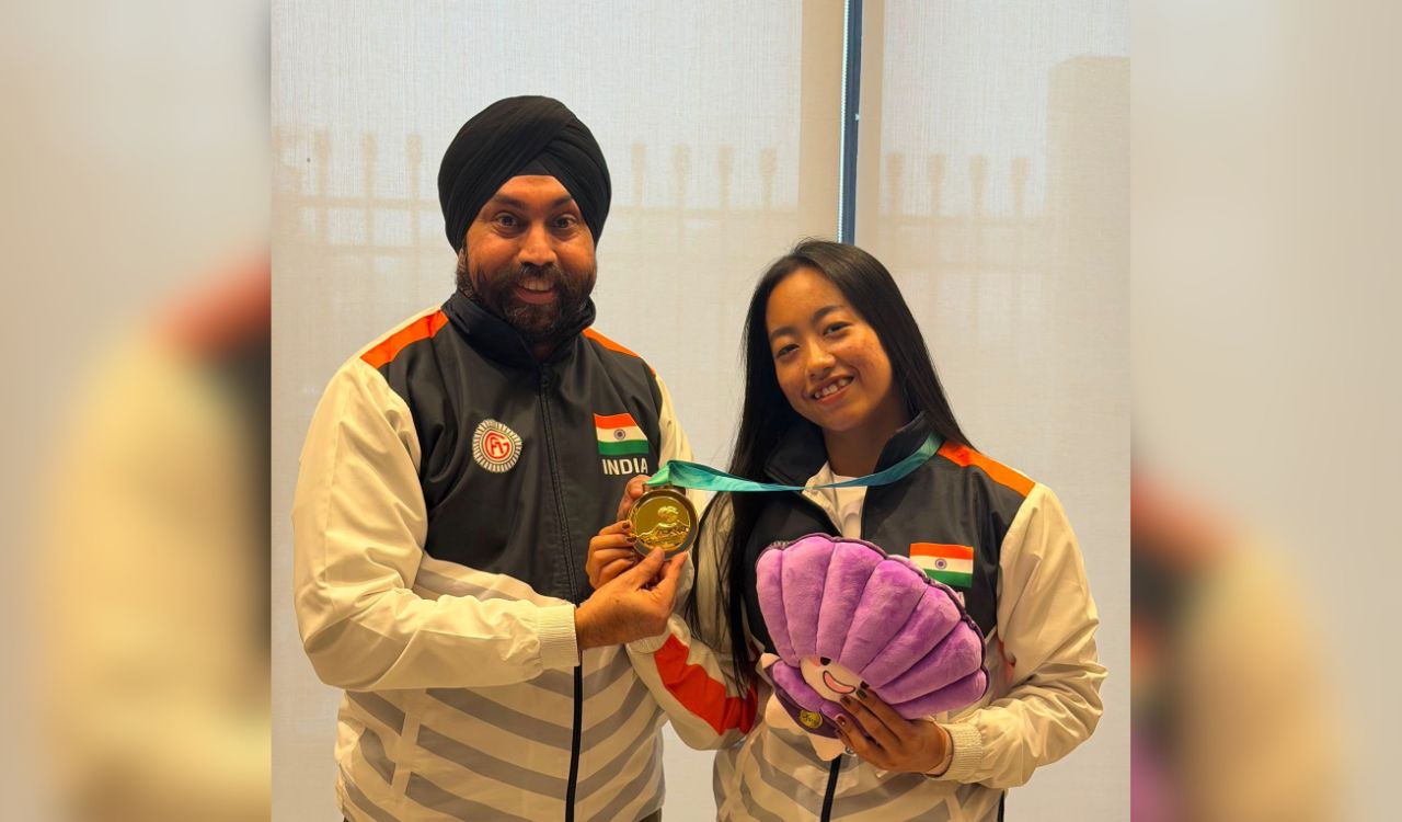 Ariha Pangambam wins India’s first-ever Asian gold in aerobic gymnastics