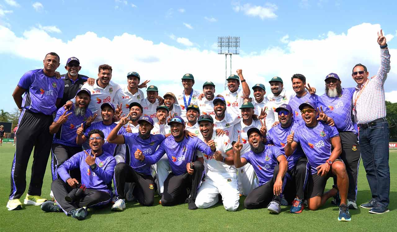 Bangladesh stun Australia by nine wickets in historic Darwin Test