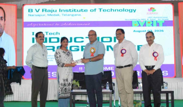 Develop multidisciplinary skills, students of BVRIT told during 30th induction day programme