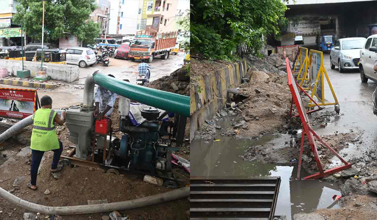 Heavy monsoon rains: Nearly 1,000 waterlogging hotspots trouble Hyderabad commuters