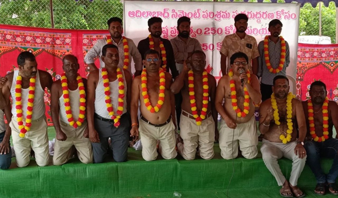 Adilabad: Protest launched by youngsters, students for revival of CCI reaches fifth day