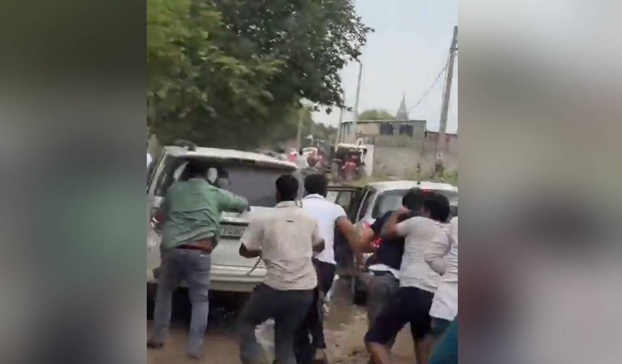 Watch: CJP alleges attack during Rajasthan government school visit