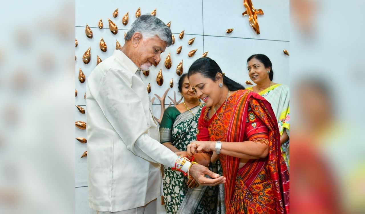 Women leaders celebrate Raksha Bandhan with CM Chandrababu Naidu