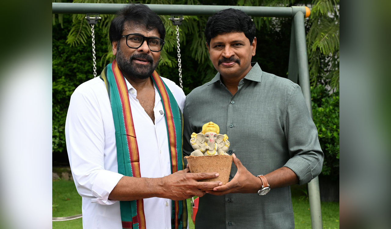 Chiranjeevi urges people to celebrate Ganesh Chaturthi with ‘Seed Ganesha’