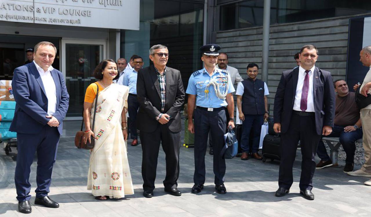 Defence Secretary Rajesh Kumar Singh arrives in Armenia to advance bilateral defence cooperation