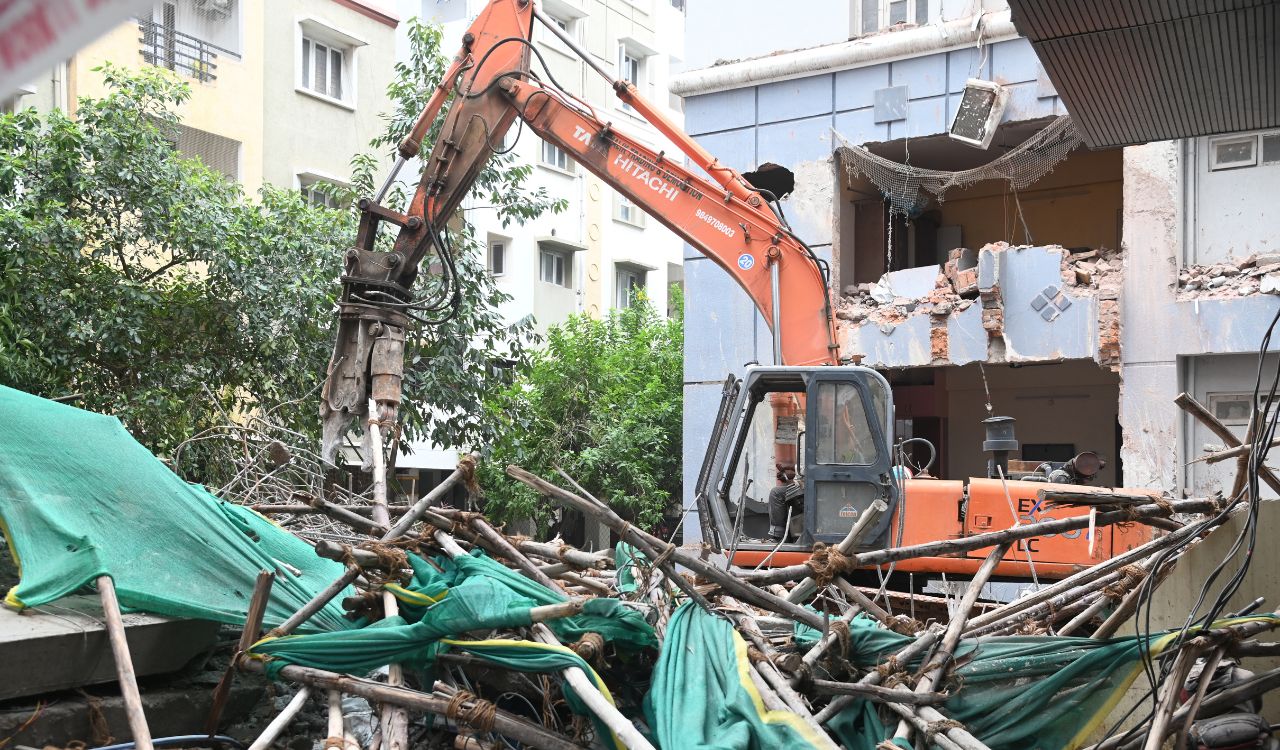 After Gachibowli building collapse, civic officials face questions over illegal construction