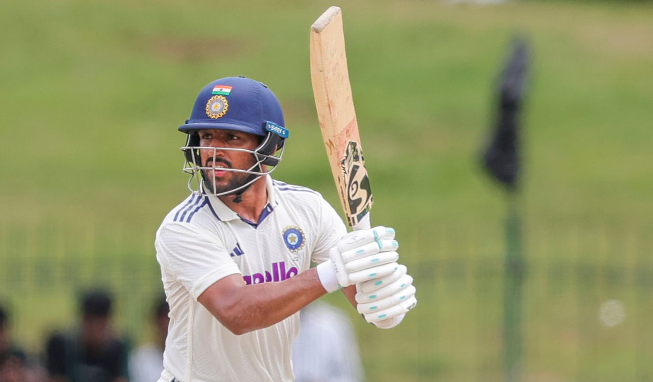 2nd Test: Jurel’s unbeaten 95 takes India to 475/8 before rain stops play