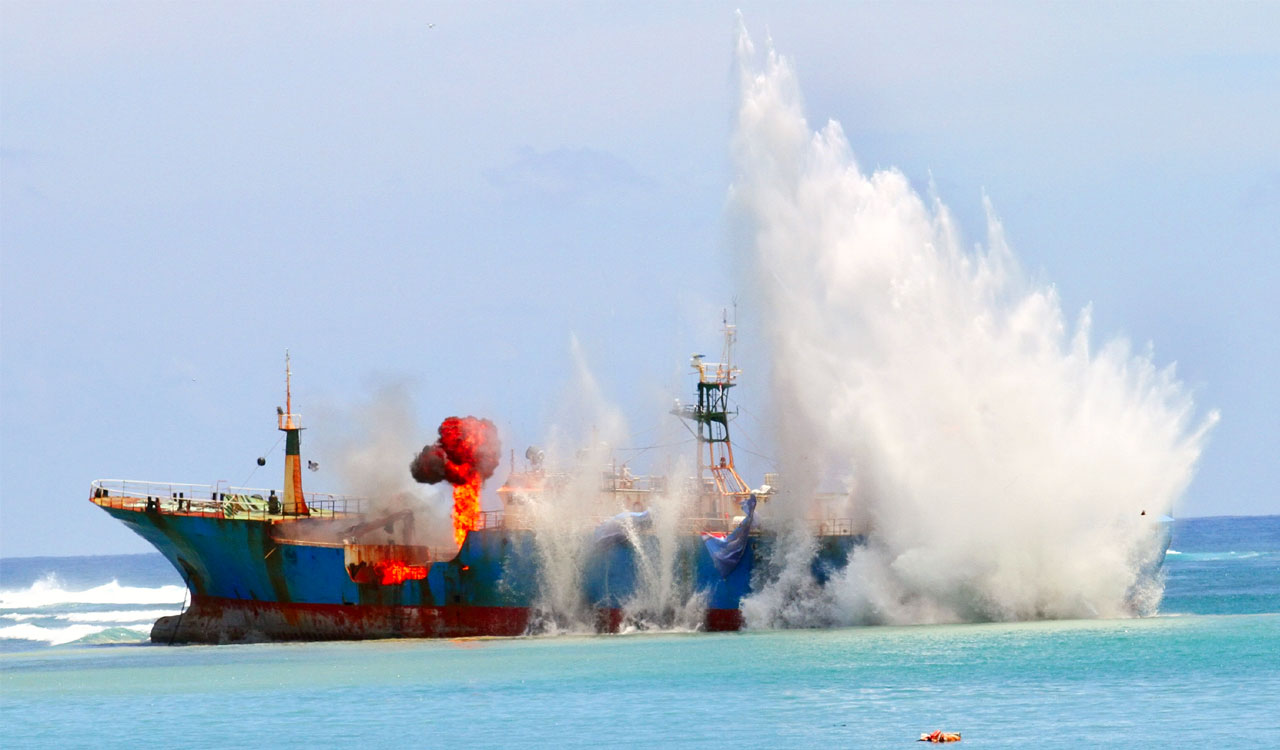 Five killed, 41 missing after ferry catches fire off Indonesia’s East Java coast