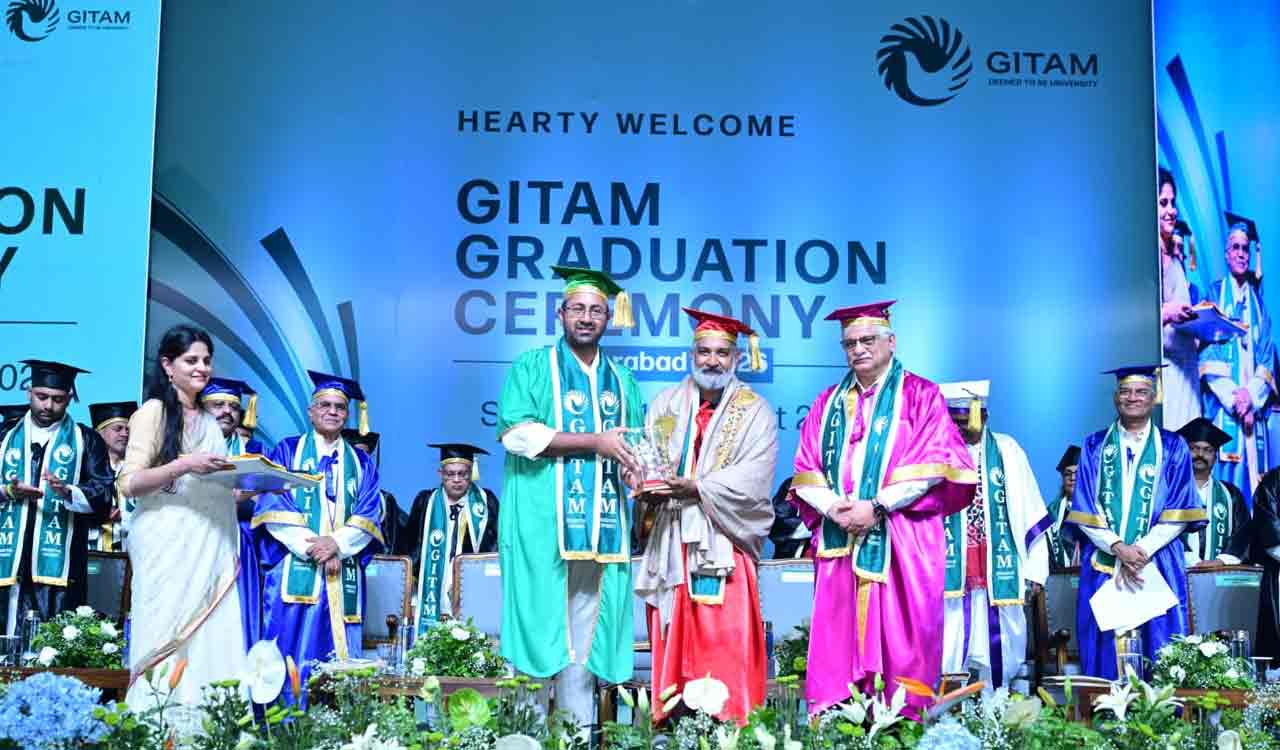 SS Rajamouli inspires graduates at GITAM Hyderabad convocation