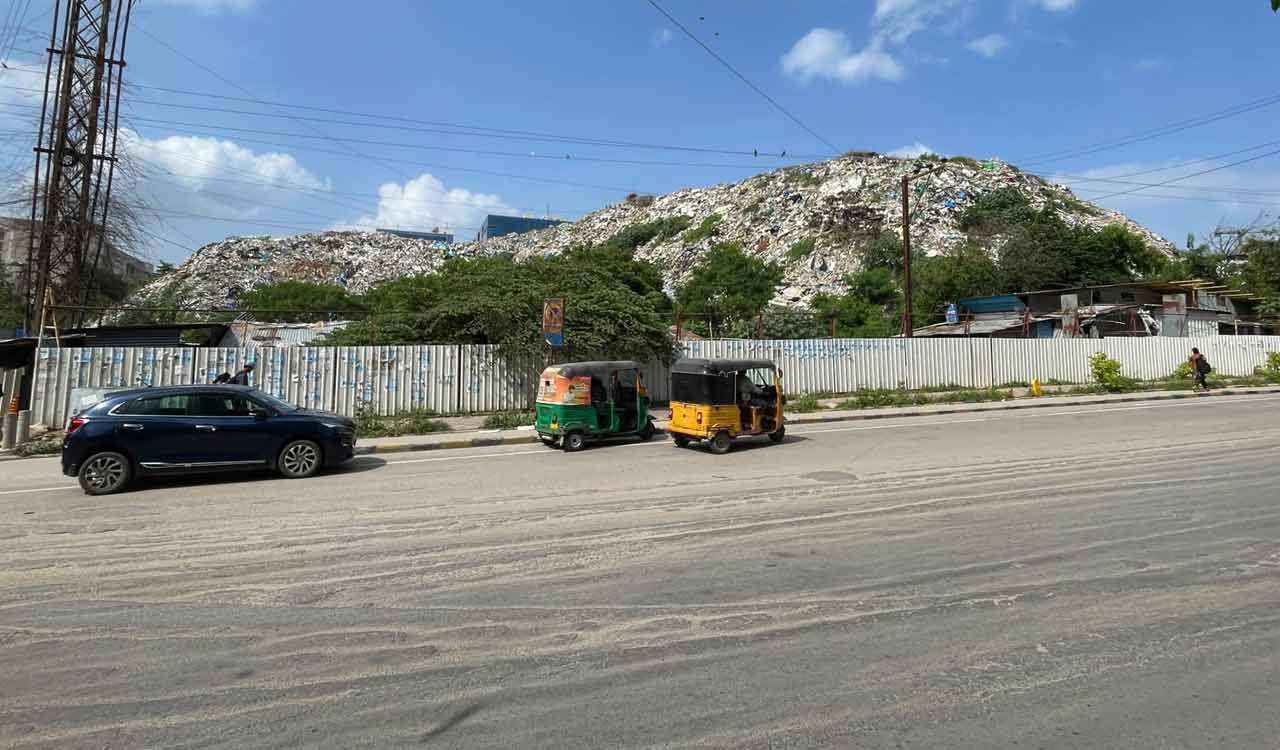 Gachibowli’s growing debris mountains expose Cyberabad’s urban waste problem