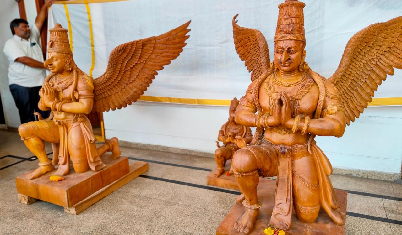 Hyderabad timber firm crafts Garuda Vahanams, used two centuries-old Burma teak wood