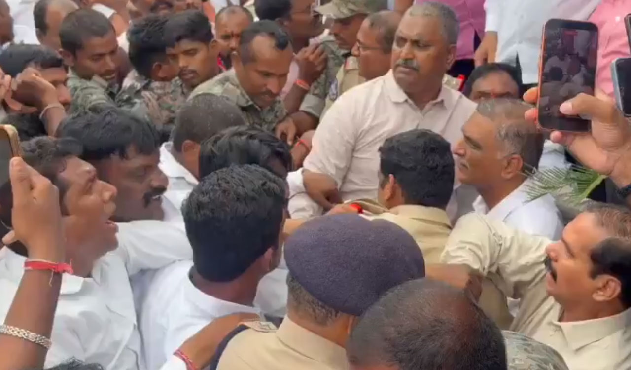Harish Rao arrested in Hanamkonda during TNGOs’ protest