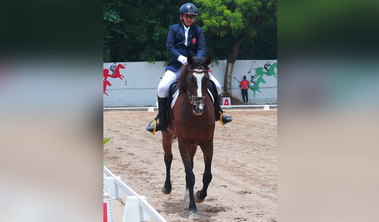 Hitesh Reddy wins Children-1 dressage honours at HPRC challenge