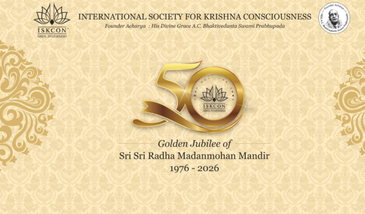 Golden Jubilee of ISKCON Abids temple to be marked with cultural events from Aug 15