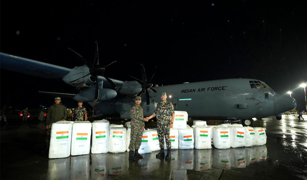 India sends fourth flight carrying 11 tonnes of relief supplies to flood-hit Nepal