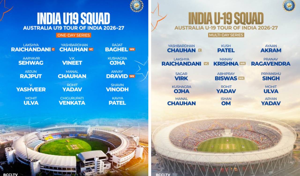 Sehwag, Dravid’s sons picked in India U-19 squads for Australia series