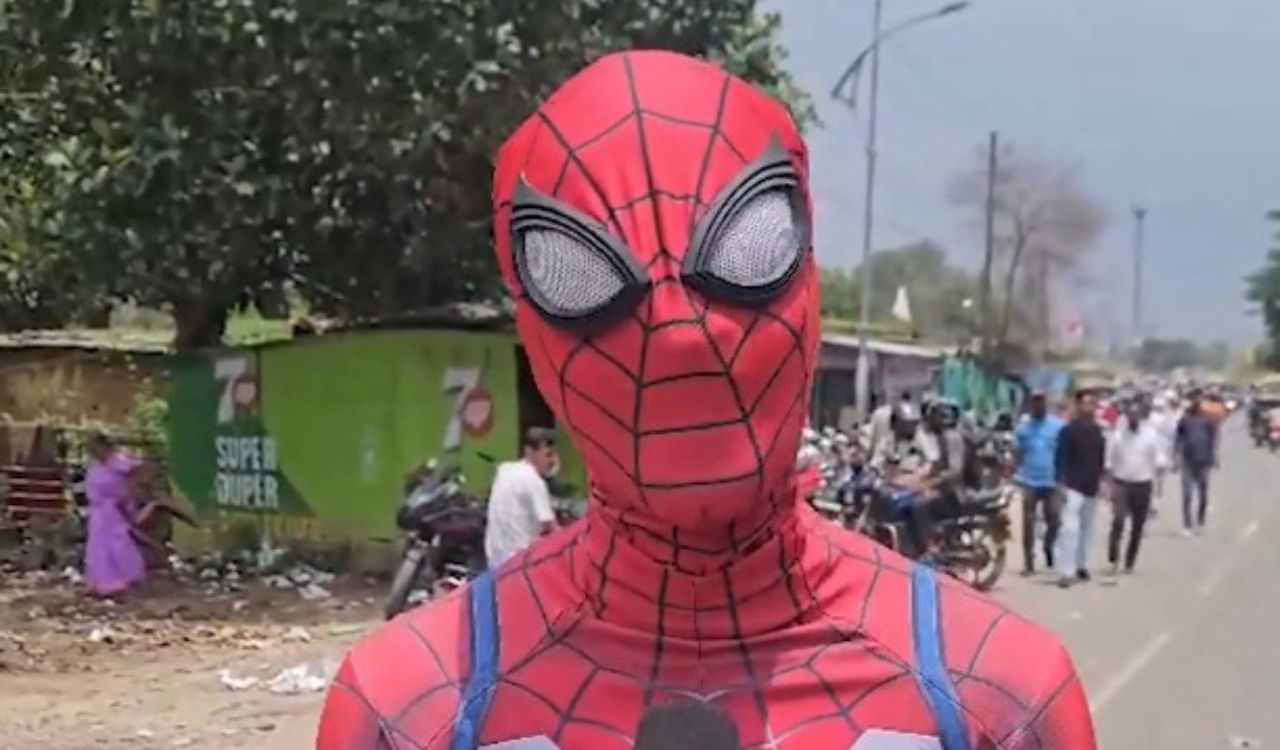 Cake, Spider-Man and barricade breach: Jharkhand exam protest takes Gen-Z turn