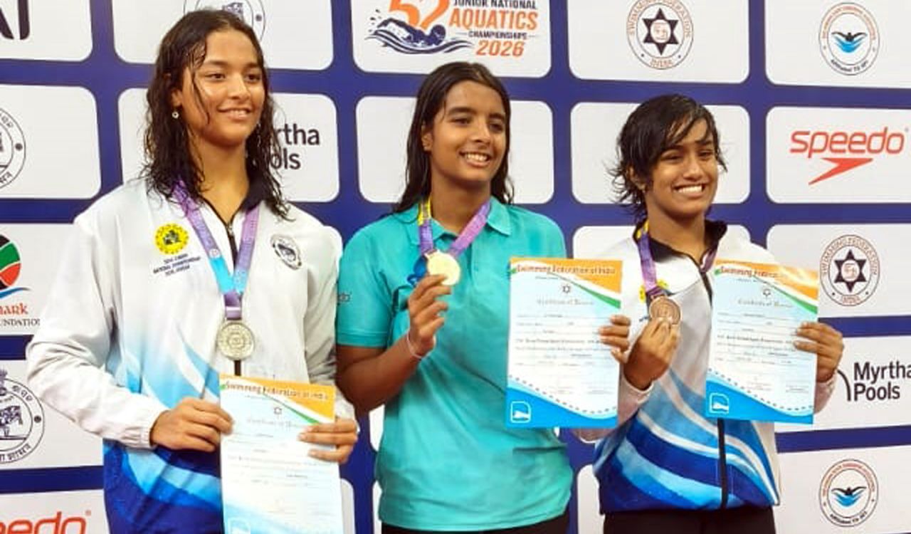 Sri Nithya Sagi wins gold, Suhas Mylari takes bronze at Junior National Aquatic Championship