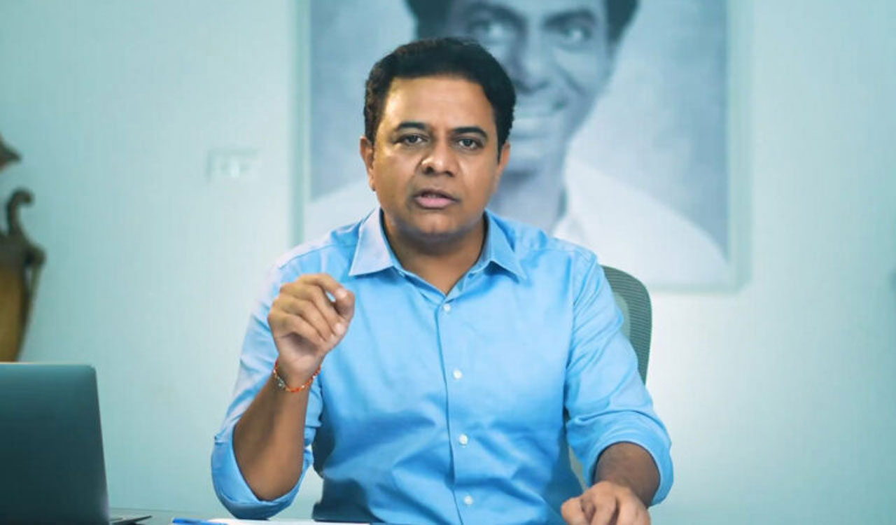 KTR visits ailing BRS leader Kyama Mallesham