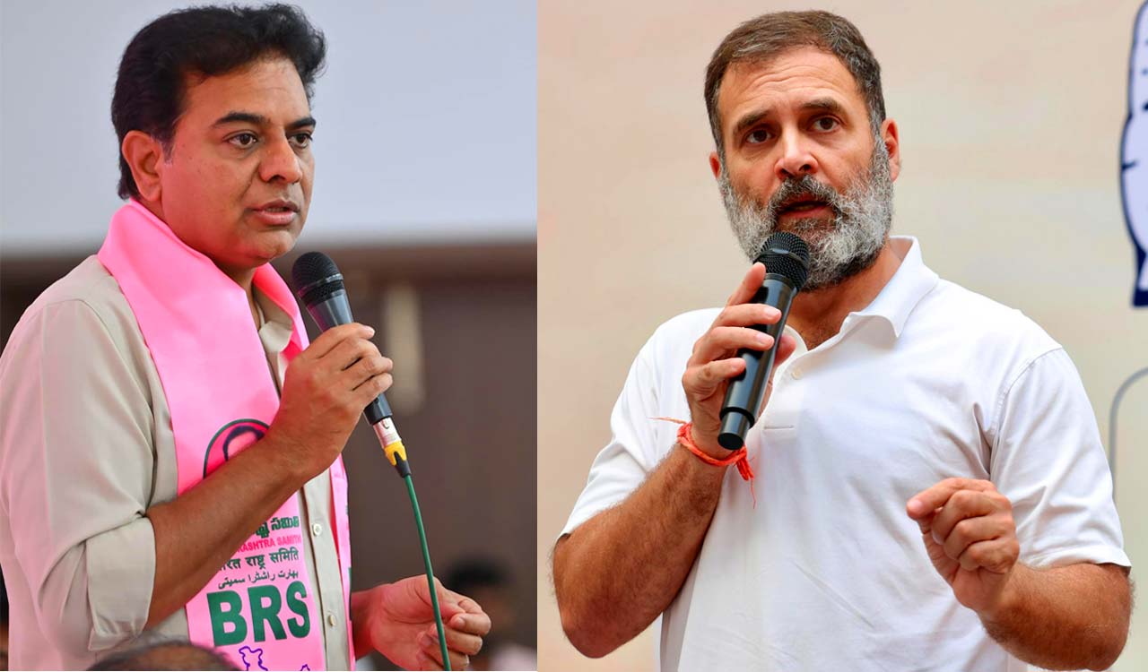 KTR questions Rahul Gandhi’s silence over police action against students in Telangana