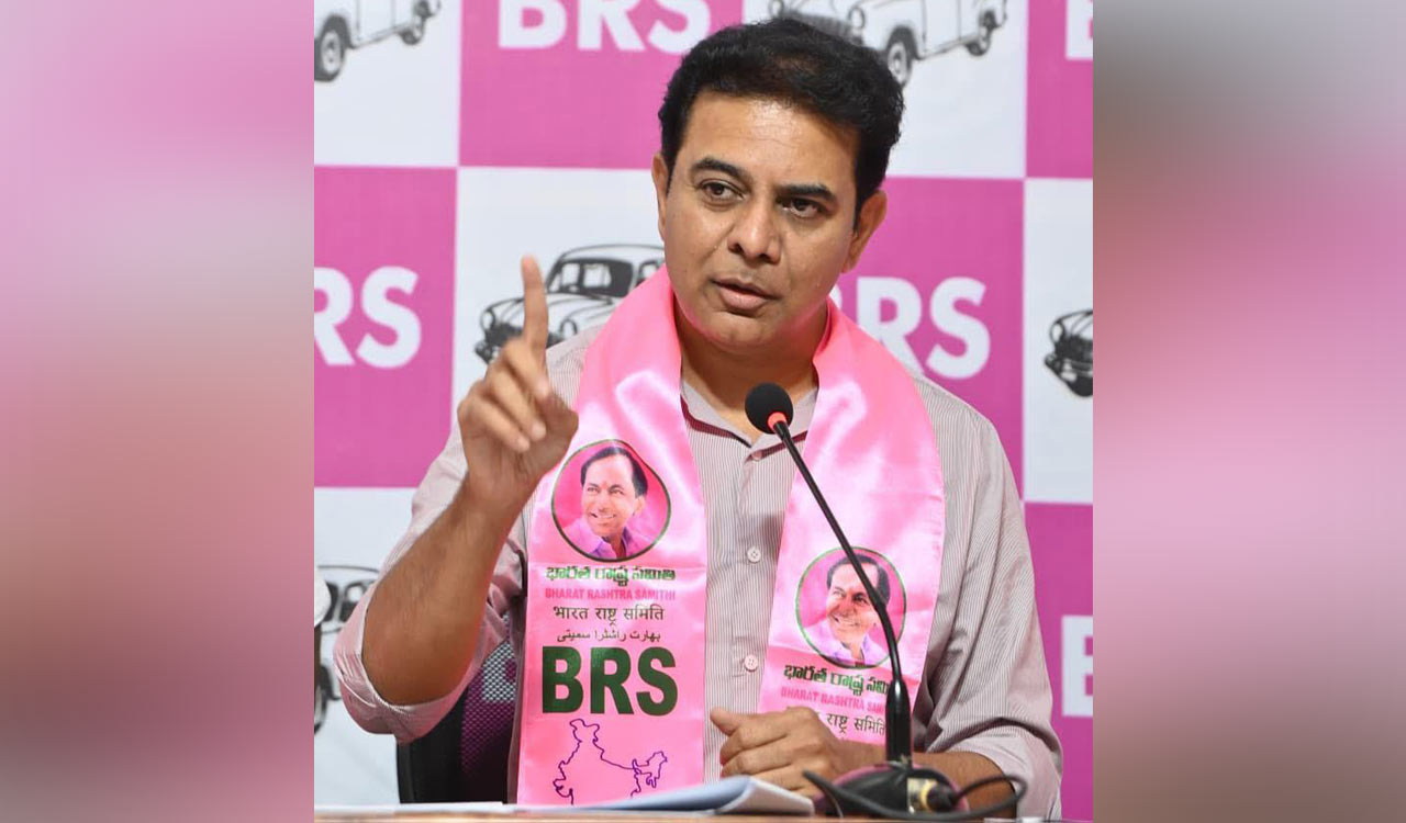 KTR questions alleged land allotment to firm linked to Revanth Reddy’s brother