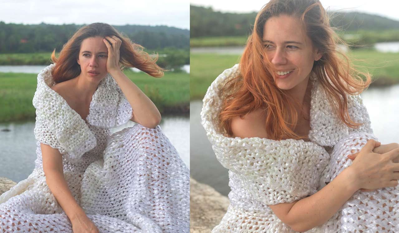 Kalki Koechlin surprises fans in unconventional dress made from plastic bags