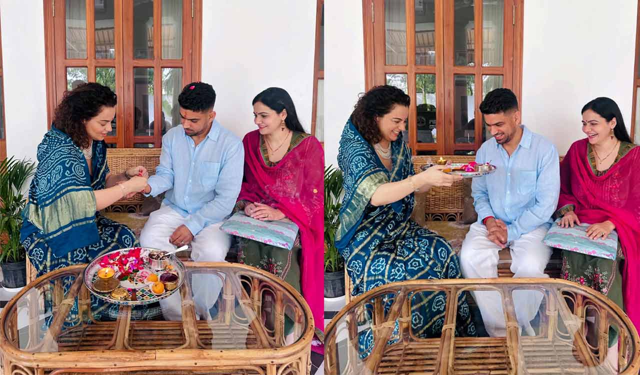 Kangana Ranaut celebrates Raksha Bandhan with brother, shares heartfelt message