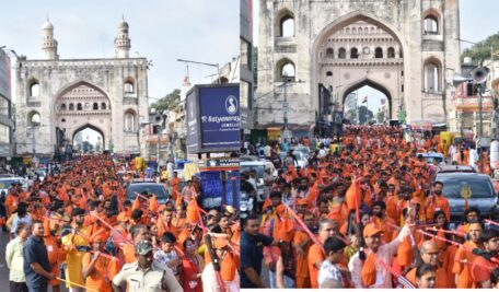Hyderabad witnesses grand Ganga Jal Kawad Yatra with devotees in large numbers