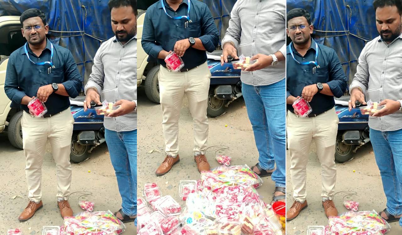 Surprise food safety checks in Bhadrachalam, 30 kg unsafe products seized