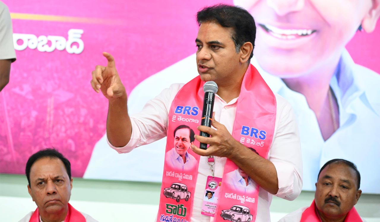 KTR questions alleged land allotment to firm linked to Revanth Reddy’s brother