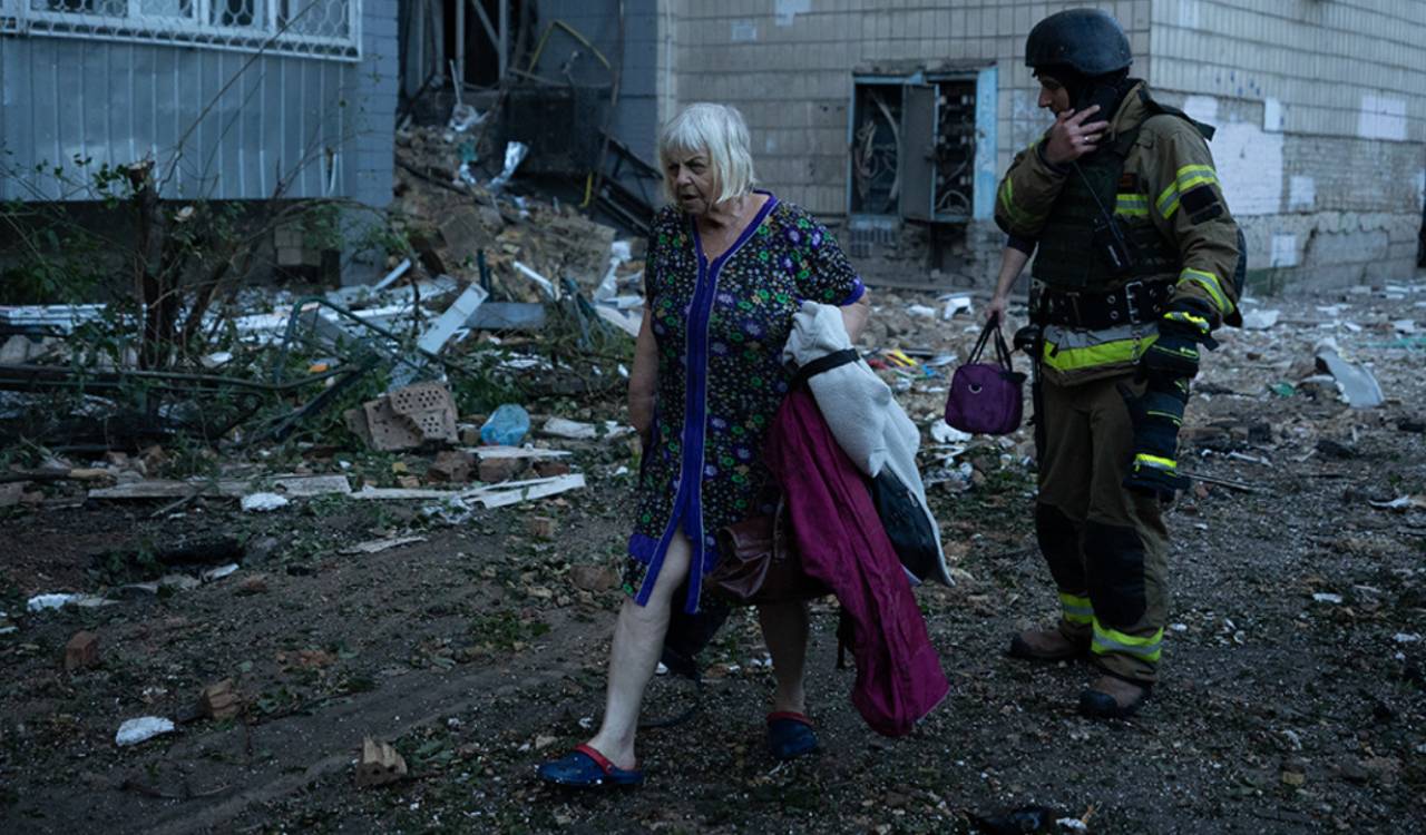 Russian missile barrage kills 12, injures dozens in Kyiv