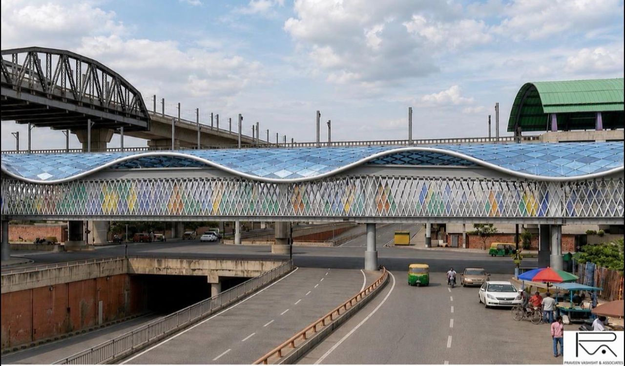 Delhi’s Madhuban Chowk skywalk project 60 per cent complete, opening likely by November