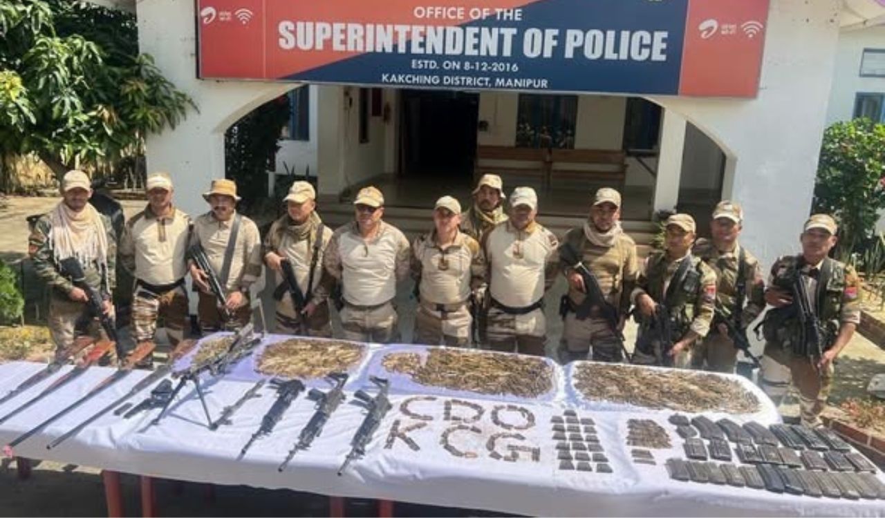 Manipur security forces arrest 13 militants, recover arms cache