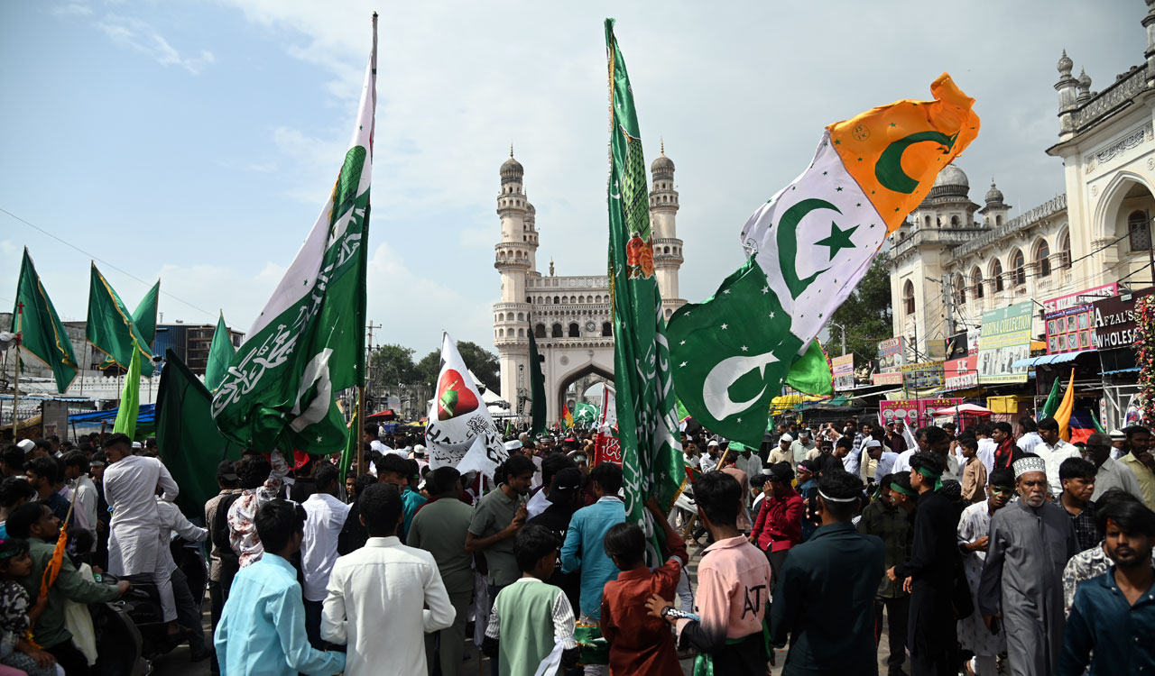 Hyderabad celebrates Milad-un-Nabi with peace juloos, religious meetings