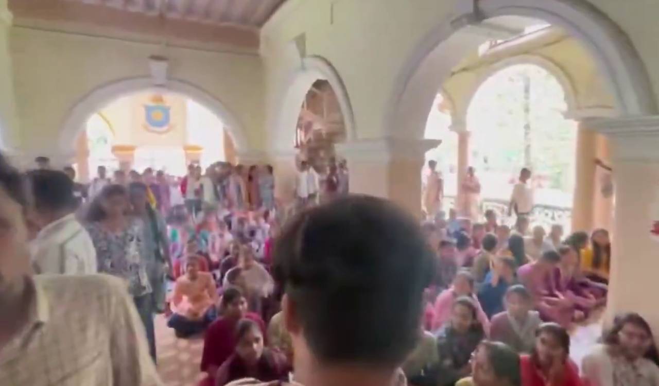 Nizam College students protest over hostel accommodation in Hyderabad