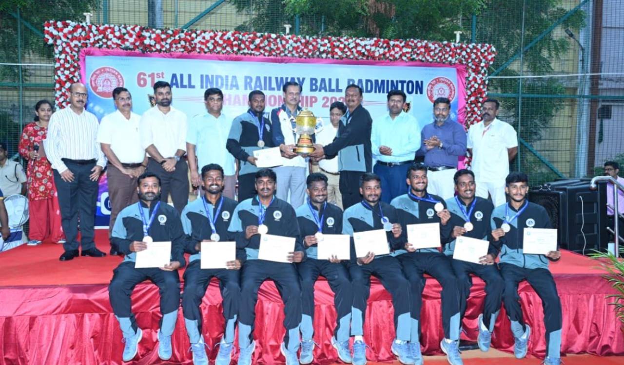 Southern Railway crowned champions in 61st All India Railway Ball Badminton Championship